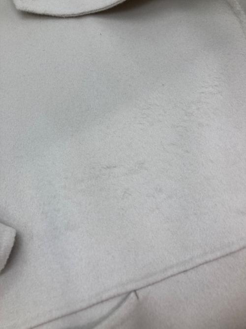 DES PRES（デ プレ）DES PRES (デ プレ) ダブルフェイスメルトンオープンカラーショートコート アイボリー サイズ:36の古着・服飾アイテム