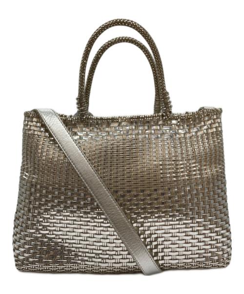 ANTEPRIMA（アンテプリマ）ANTEPRIMA (アンテプリマ) 2wayワイヤーバッグ シルバーの古着・服飾アイテム