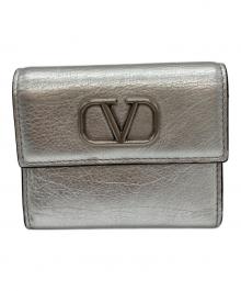 VALENTINO GARAVANI（ヴァレンティノ・ガラヴァーニ）の古着「3つ折り財布」｜シルバー