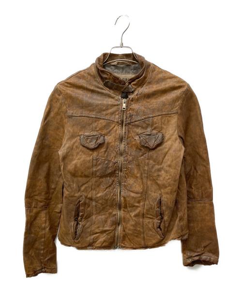 GIORGIO BRATO（ジョルジョブラッド）GIORGIO BRATO (ジョルジョブラッド) シープレザージャケット ブラウン サイズ:46の古着・服飾アイテム