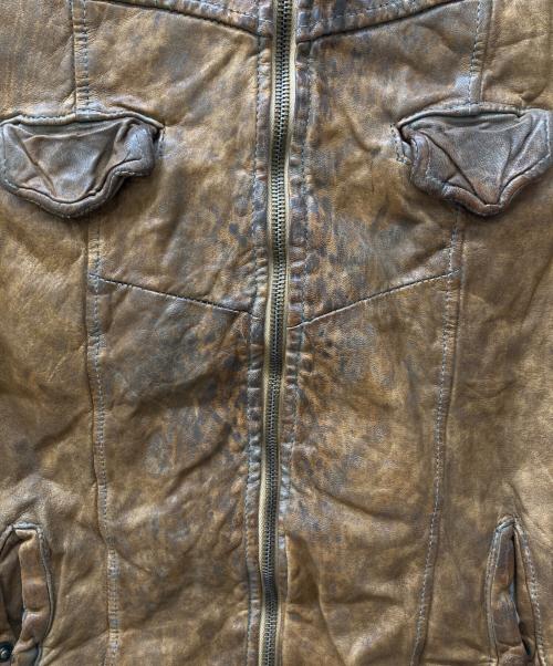 GIORGIO BRATO（ジョルジョブラッド）GIORGIO BRATO (ジョルジョブラッド) シープレザージャケット ブラウン サイズ:46の古着・服飾アイテム