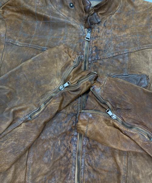 GIORGIO BRATO（ジョルジョブラッド）GIORGIO BRATO (ジョルジョブラッド) シープレザージャケット ブラウン サイズ:46の古着・服飾アイテム