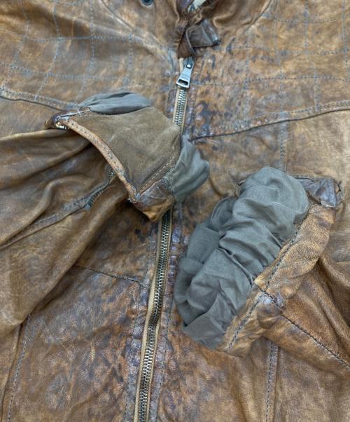 GIORGIO BRATO（ジョルジョブラッド）GIORGIO BRATO (ジョルジョブラッド) シープレザージャケット ブラウン サイズ:46の古着・服飾アイテム