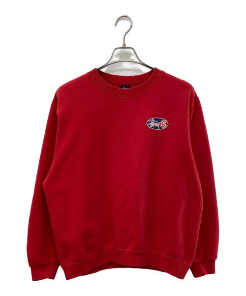 stussy（ステューシー）stussy (ステューシー) SSリンクプリントスウェット レッド サイズ:Ｌの古着・服飾アイテム