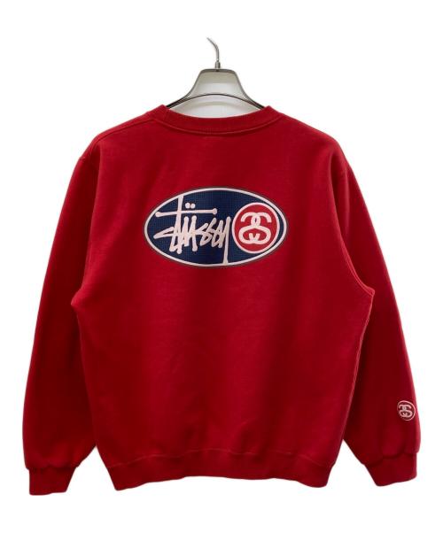 stussy（ステューシー）stussy (ステューシー) SSリンクプリントスウェット レッド サイズ:Ｌの古着・服飾アイテム