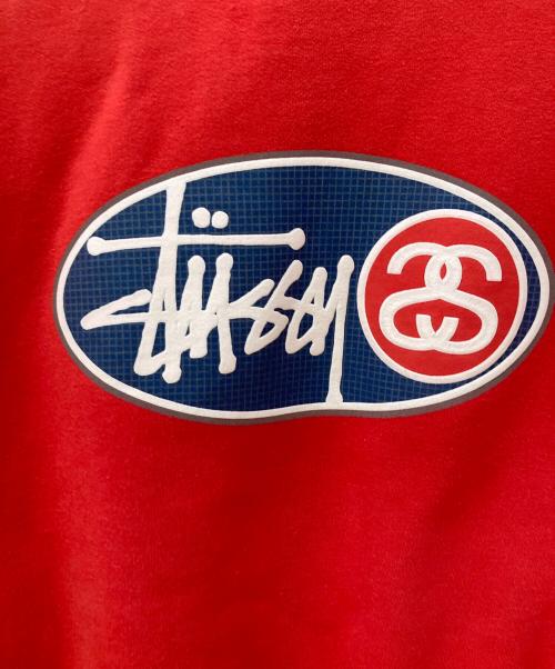 stussy（ステューシー）stussy (ステューシー) SSリンクプリントスウェット レッド サイズ:Ｌの古着・服飾アイテム