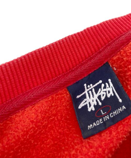 stussy（ステューシー）stussy (ステューシー) SSリンクプリントスウェット レッド サイズ:Ｌの古着・服飾アイテム
