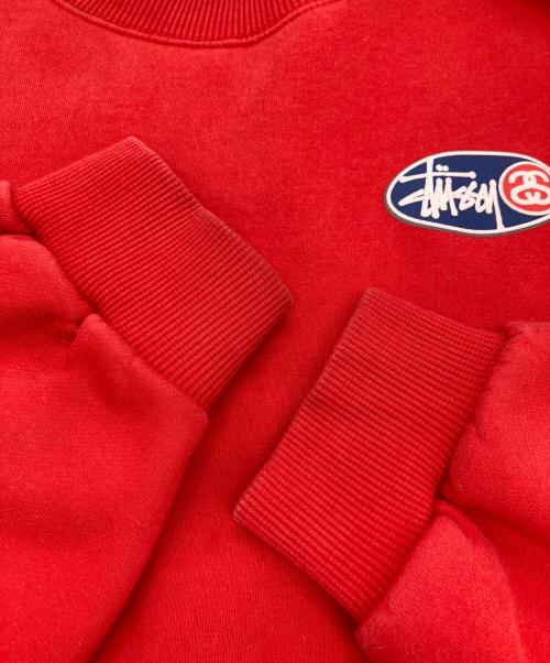stussy（ステューシー）stussy (ステューシー) SSリンクプリントスウェット レッド サイズ:Ｌの古着・服飾アイテム