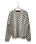 BALENCIAGA（バレンシアガ）の古着「オールオーバーロゴニット」｜アイボリー×ブラック