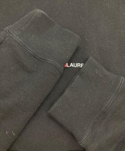 Saint Laurent Paris（サンローランパリ）Saint Laurent Paris (サンローランパリ) ロゴプリントプルオーバーパーカー ブラック サイズ:Ｌの古着・服飾アイテム