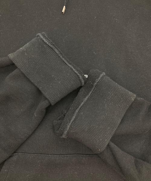 Saint Laurent Paris（サンローランパリ）Saint Laurent Paris (サンローランパリ) ロゴプリントプルオーバーパーカー ブラック サイズ:Ｌの古着・服飾アイテム