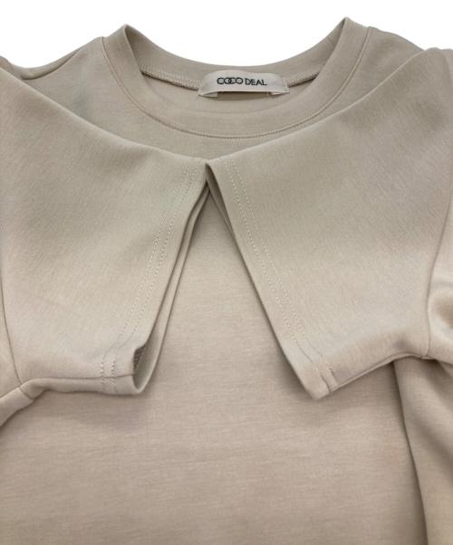 COCODEAL（ココディール）COCODEAL (ココディール) アシメペプラムカットソー ベージュ サイズ:2の古着・服飾アイテム