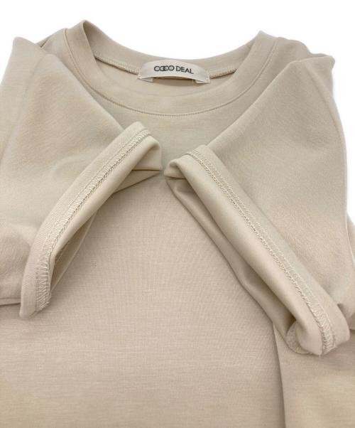 COCODEAL（ココディール）COCODEAL (ココディール) アシメペプラムカットソー ベージュ サイズ:2の古着・服飾アイテム