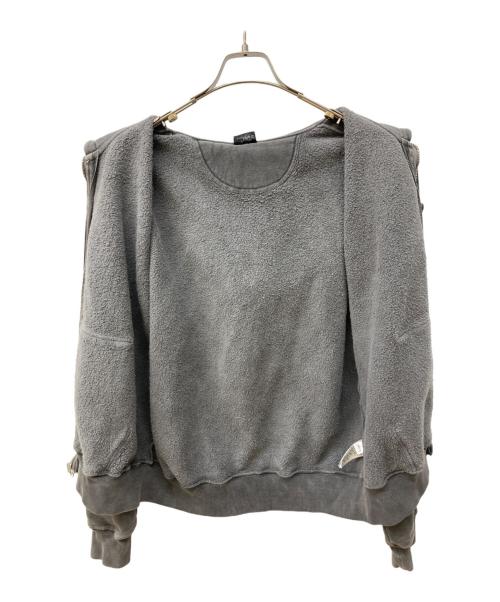 stussy（ステューシー）stussy (ステューシー) Buana Pigment Dyed Hoodie/ジップパーカー グレー サイズ:Mの古着・服飾アイテム