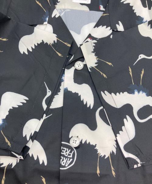 VISVIM（ビズビム）VISVIM (ビズビム) CROSBY SHIRT S/S HIKAKU/アロハシャツ ブラック サイズ:Ｍの古着・服飾アイテム