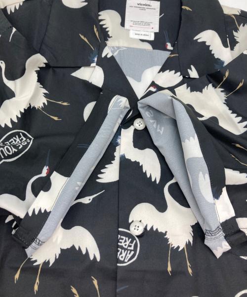 VISVIM（ビズビム）VISVIM (ビズビム) CROSBY SHIRT S/S HIKAKU/アロハシャツ ブラック サイズ:Ｍの古着・服飾アイテム