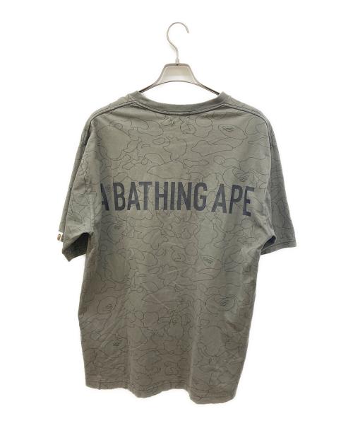 A BATHING APE（アベイシングエイプ）A BATHING APE (アベイシングエイプ) エイプカモプリントTシャツ グリーン サイズ:Lの古着・服飾アイテム