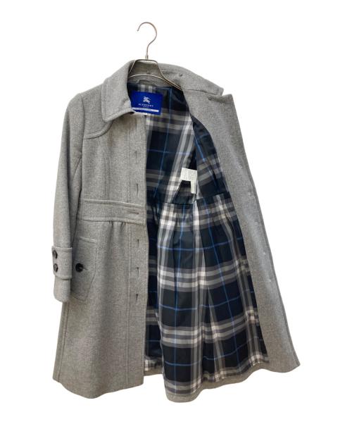 BURBERRY BLUE LABEL（バーバリー ブルー レーベル）BURBERRY BLUE LABEL (バーバリー ブルー レーベル) ウールコート グレー サイズ:Lの古着・服飾アイテム