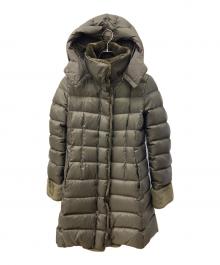 BALLSEY（ボールジィ）の古着「ライトダウンコンビ リバーシブルフーデットコート」｜カーキ