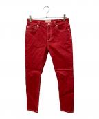 BAPY BY A BATHING APEベイピー バイ ア ベイシング エイプ）の古着「カラーデニムパンツ」｜レッド