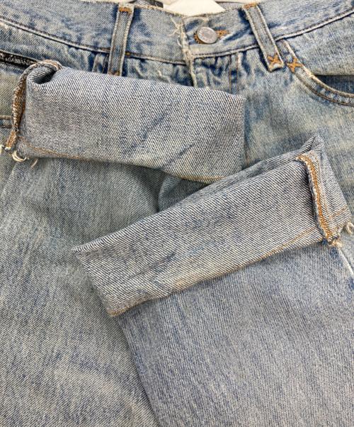 DOLCE & GABBANA（ドルチェ＆ガッバーナ）DOLCE & GABBANA (ドルチェ＆ガッバーナ) ステッチデザインデニムパンツ インディゴ サイズ:44の古着・服飾アイテム