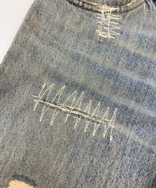 DOLCE & GABBANA（ドルチェ＆ガッバーナ）DOLCE & GABBANA (ドルチェ＆ガッバーナ) ステッチデザインデニムパンツ インディゴ サイズ:44の古着・服飾アイテム