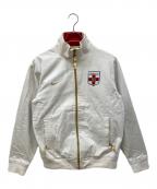 NIKEナイキ）の古着「コットントラックジャケット」｜ホワイト×レッド