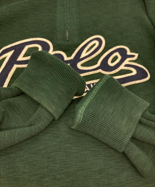 POLO RALPH LAUREN（ポロ・ラルフローレン）POLO RALPH LAUREN (ポロ・ラルフローレン) ハーフジップニット グリーン サイズ:Lの古着・服飾アイテム