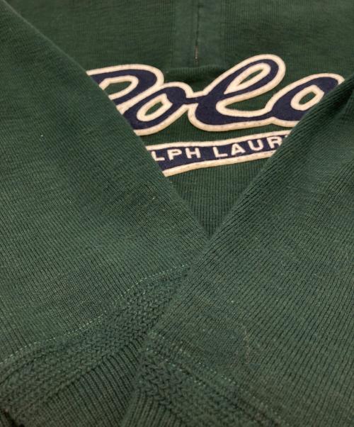 POLO RALPH LAUREN（ポロ・ラルフローレン）POLO RALPH LAUREN (ポロ・ラルフローレン) ハーフジップニット グリーン サイズ:Lの古着・服飾アイテム