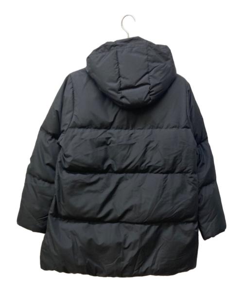 TAION（タイオン）TAION (タイオン) 〈手洗い可能〉2WAYフードダウンコート ブラック サイズ:38の古着・服飾アイテム