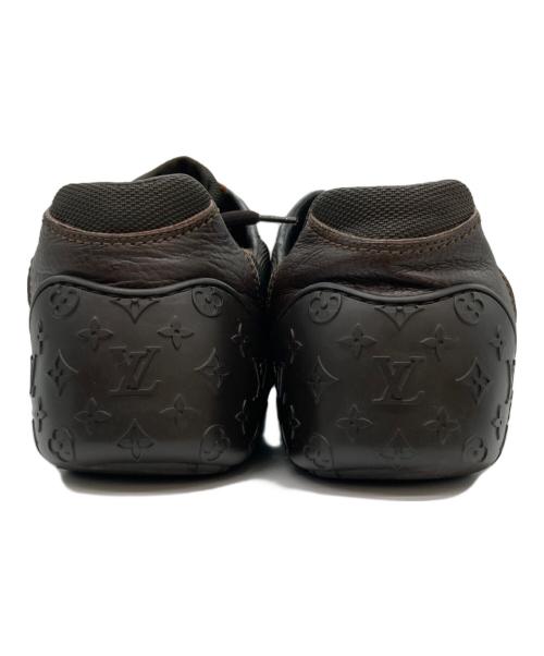 LOUIS VUITTON（ルイ ヴィトン）LOUIS VUITTON (ルイ ヴィトン) ルクセンブルグ/モノグラムドライビングシューズ ブラウン サイズ:9の古着・服飾アイテム