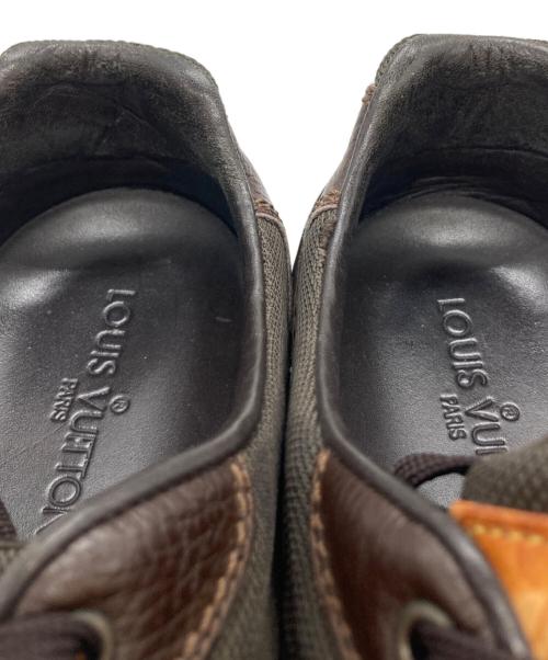 LOUIS VUITTON（ルイ ヴィトン）LOUIS VUITTON (ルイ ヴィトン) ルクセンブルグ/モノグラムドライビングシューズ ブラウン サイズ:9の古着・服飾アイテム