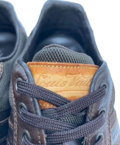 LOUIS VUITTON（ルイ ヴィトン）LOUIS VUITTON (ルイ ヴィトン) ルクセンブルグ/モノグラムドライビングシューズ ブラウン サイズ:9の古着・服飾アイテム