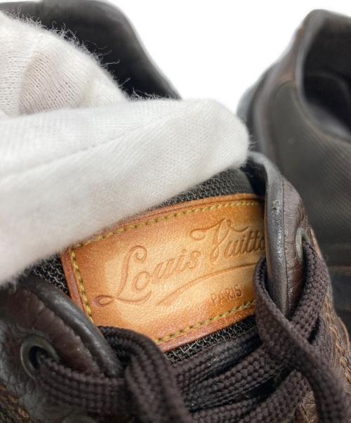 LOUIS VUITTON（ルイ ヴィトン）LOUIS VUITTON (ルイ ヴィトン) ルクセンブルグ/モノグラムドライビングシューズ ブラウン サイズ:9の古着・服飾アイテム