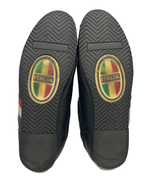 DOLCE & GABBANA（ドルチェ＆ガッバーナ）DOLCE & GABBANA (ドルチェ＆ガッバーナ) レザーローカットスニーカー ブラック サイズ:UK9の古着・服飾アイテム