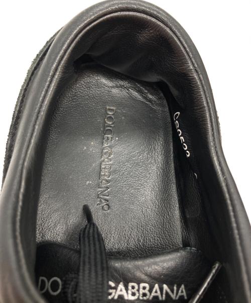 DOLCE & GABBANA（ドルチェ＆ガッバーナ）DOLCE & GABBANA (ドルチェ＆ガッバーナ) レザーローカットスニーカー ブラック サイズ:UK9の古着・服飾アイテム