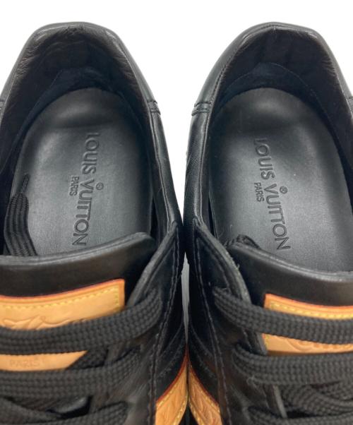 LOUIS VUITTON（ルイ ヴィトン）LOUIS VUITTON (ルイ ヴィトン) サイドラインロゴドライビングシューズ ブラック サイズ:8 1/2の古着・服飾アイテム