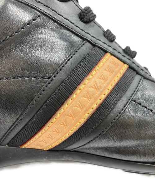 LOUIS VUITTON（ルイ ヴィトン）LOUIS VUITTON (ルイ ヴィトン) サイドラインロゴドライビングシューズ ブラック サイズ:8 1/2の古着・服飾アイテム