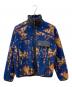 ZARA（ザラ）の古着「総柄フリースジャケット」｜ブルー