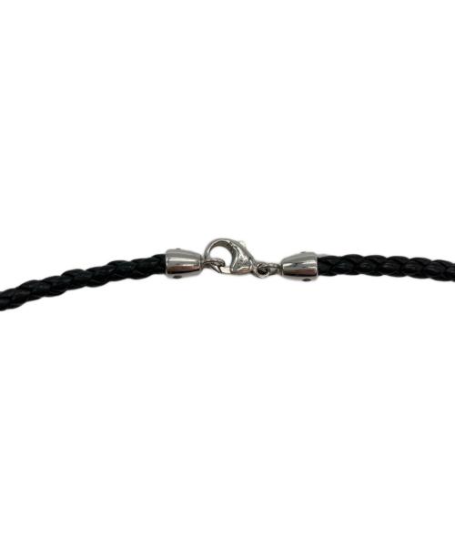 TIFFANY & Co.（ティファニー アンド コー）Tiffany & Co. (ティファニー アンド コー) オープンアトラスサークルレザーコードネックレス ブラックの古着・服飾アイテム