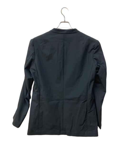 eN ROUTE（アンルート）EN ROUTE (アンルート) エステルトリコット ノーカラージャケット ブラック サイズ:3 未使用品の古着・服飾アイテム