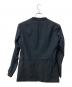 EN ROUTE (アンルート) エステルトリコット ノーカラージャケット ブラック サイズ:3 未使用品：8000円