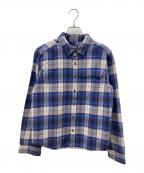 Patagoniaパタゴニア）の古着「ライトウェイトフィヨルドフランネルシャツ」｜ネイビー