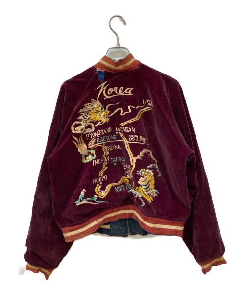 USED（ユーズド）USED (ユーズド) 50s 別珍コリアスカジャン イエロー×ブルー サイズ:-の古着・服飾アイテム