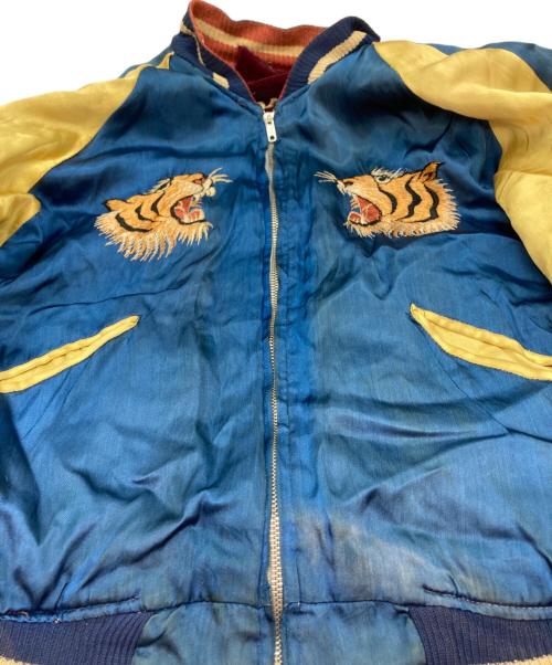 USED（ユーズド）USED (ユーズド) 50s 別珍コリアスカジャン イエロー×ブルー サイズ:-の古着・服飾アイテム