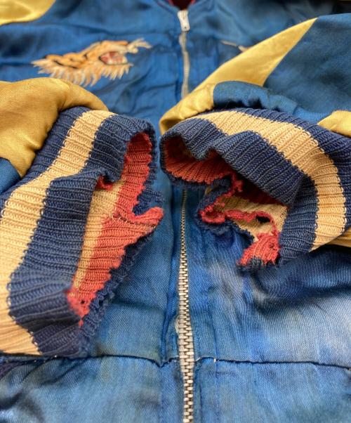 USED（ユーズド）USED (ユーズド) 50s 別珍コリアスカジャン イエロー×ブルー サイズ:-の古着・服飾アイテム