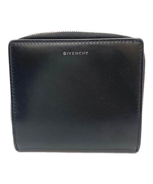 GIVENCHY（ジバンシィ）GIVENCHY (ジバンシィ) 4Gボックスレザー 2つ折り財布 ブラックの古着・服飾アイテム