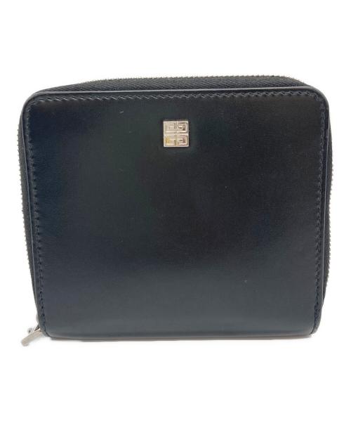 GIVENCHY（ジバンシィ）GIVENCHY (ジバンシィ) 4Gボックスレザー 2つ折り財布 ブラックの古着・服飾アイテム