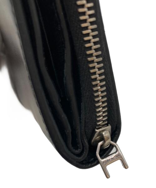 GIVENCHY（ジバンシィ）GIVENCHY (ジバンシィ) 4Gボックスレザー 2つ折り財布 ブラックの古着・服飾アイテム