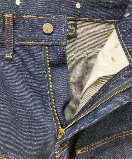 PRISON BLUES（プリズンブルース）PRISON BLUES (プリズンブルース) ダブルニーデニムワークパンツ インディゴ サイズ: W34×L32の古着・服飾アイテム